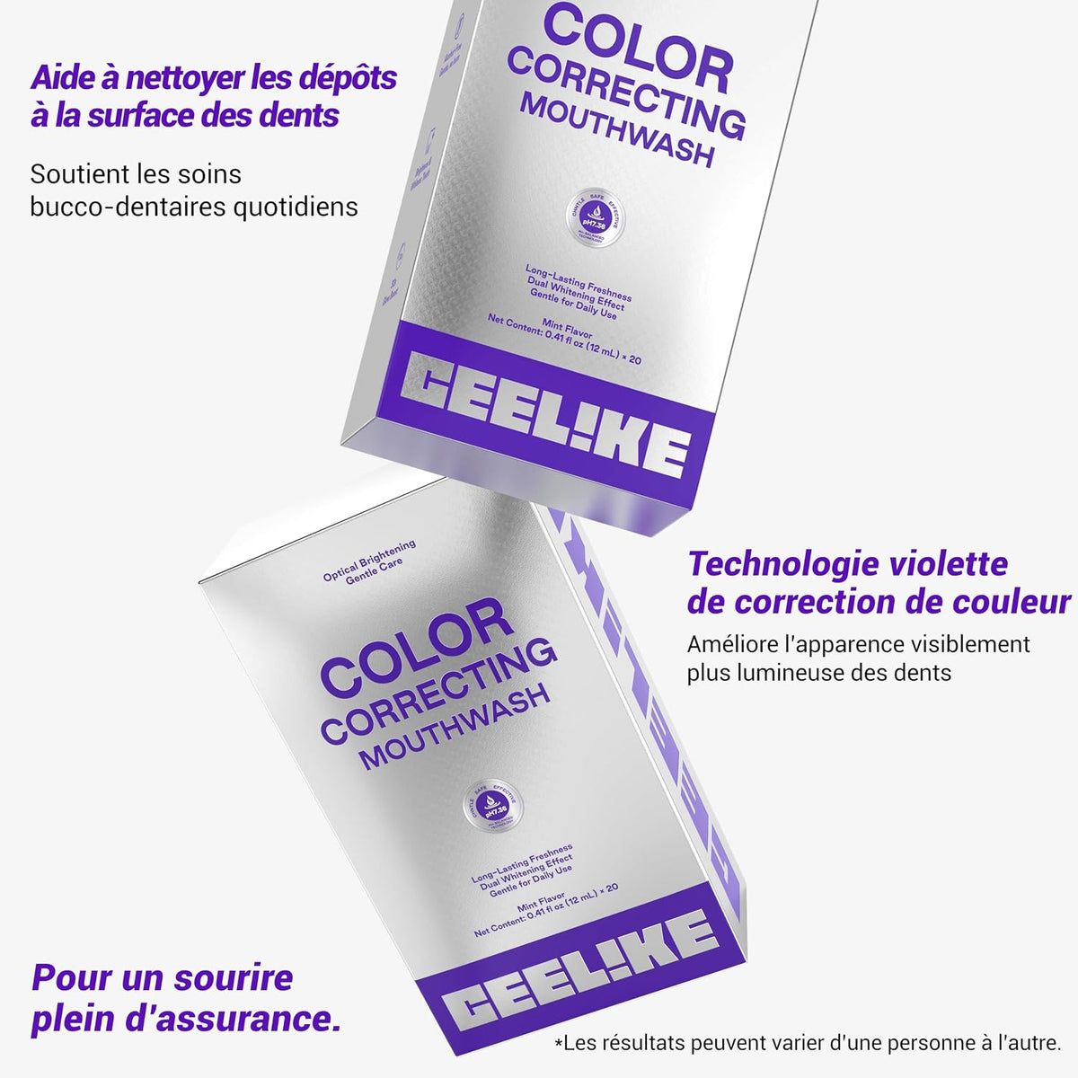 Bain de Bouche Blanchissant en Bâtonnets nHAP-Pro – 20 Sachets, Format Voyage